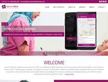 Tablet Screenshot of loveonwheelshealthcare.com